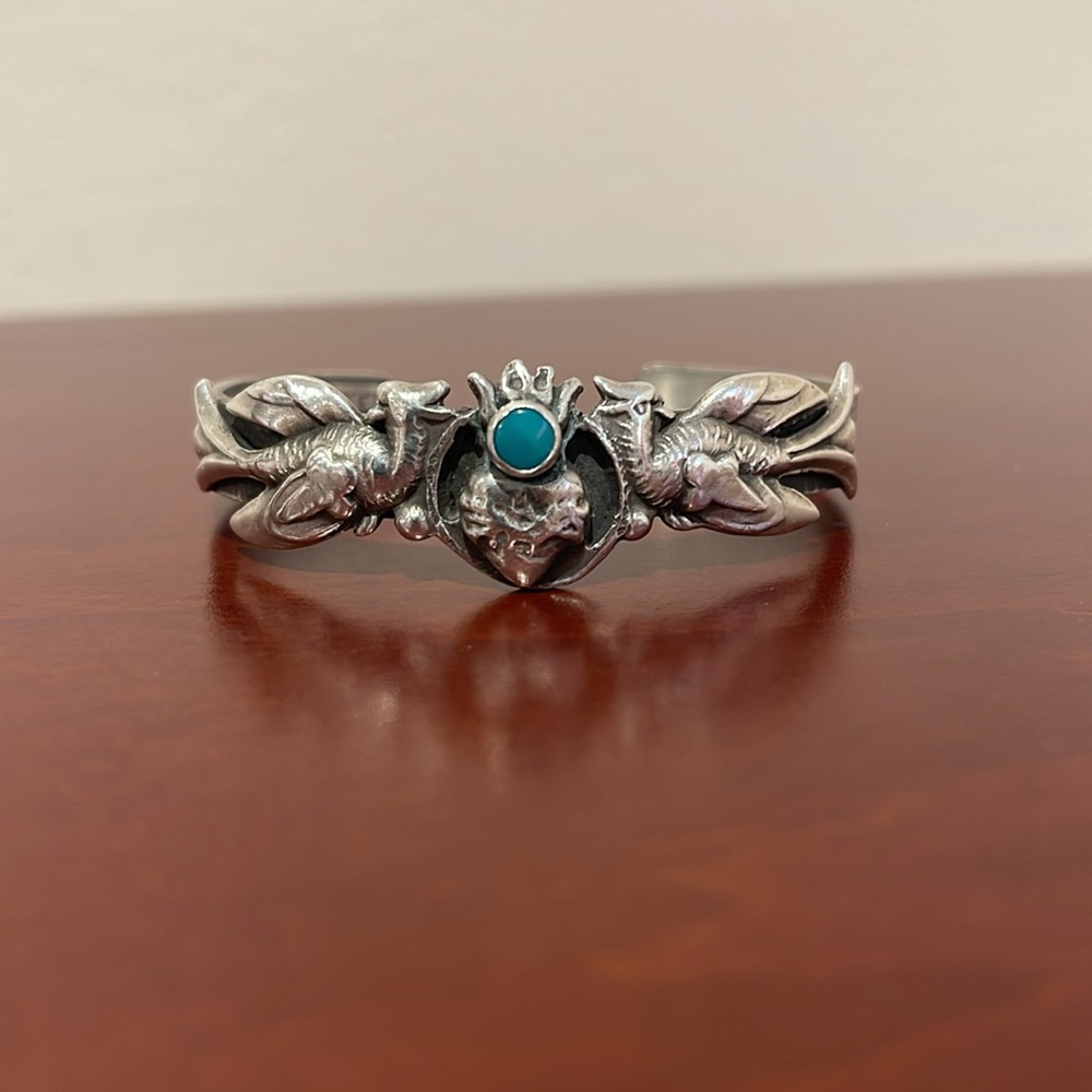 “Only From the Heart You Touch the Sky” SweetBird Studio Sterling Silver Cuff